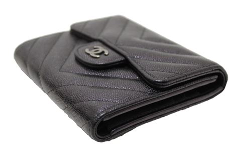 chanel black iridescent caviar chevron quilted multi cards|Best 25+ Deals for Chanel Caviar Quilted Wallet .